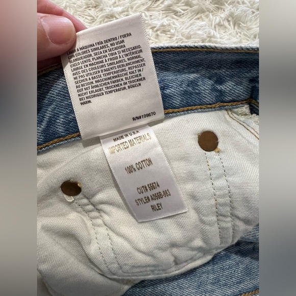 Agolde Riley Straight Jeans - Size 28 - 100% cotton - Picture 8 of 9